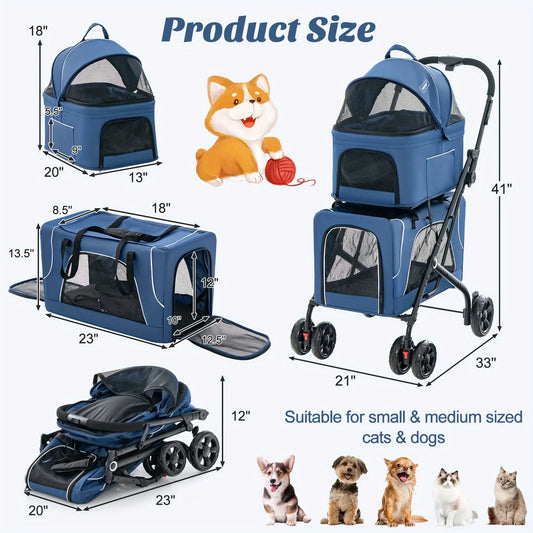 3-in-1 Pet Stroller