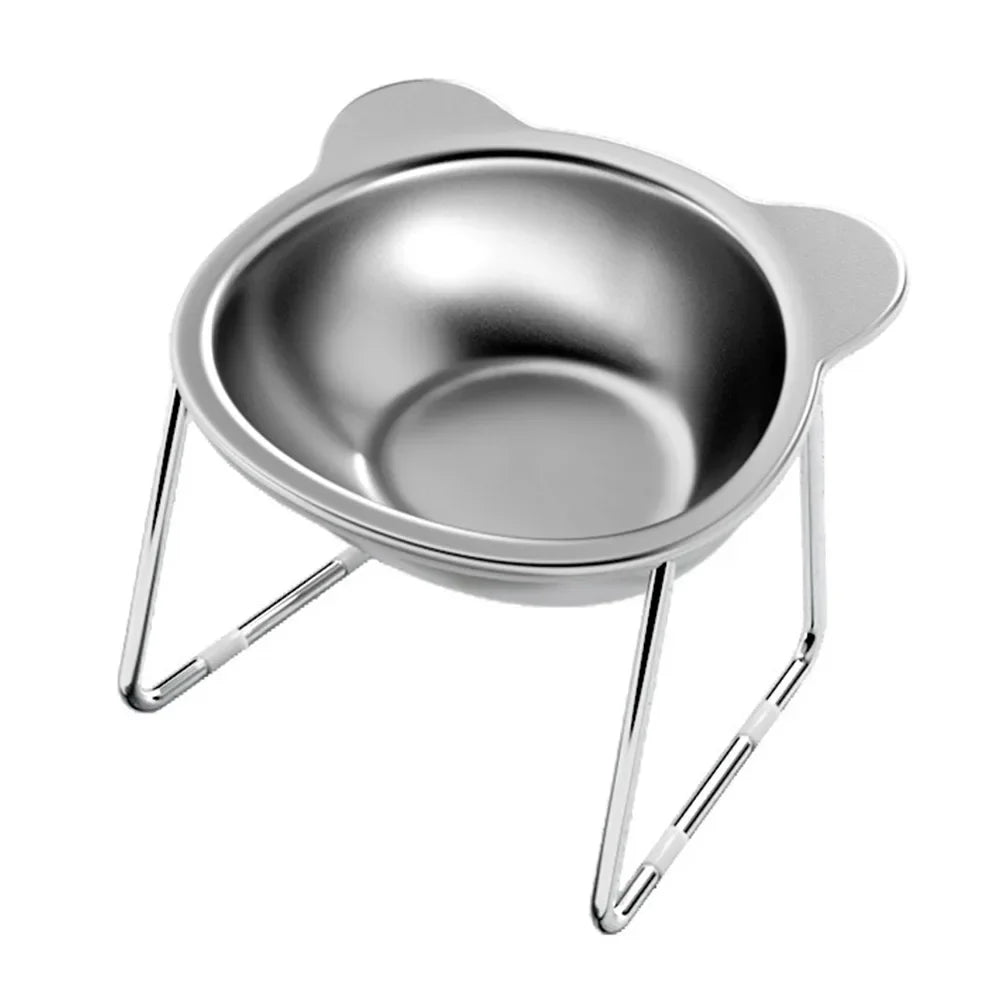 Raised Stainless Steel Pet Bowl