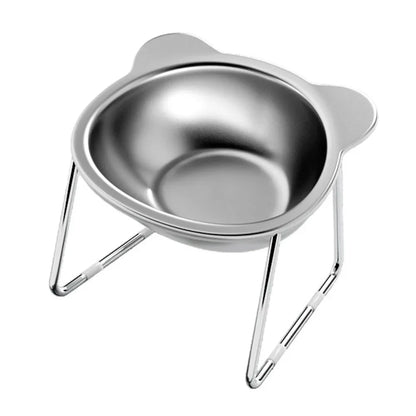 Raised Stainless Steel Pet Bowl