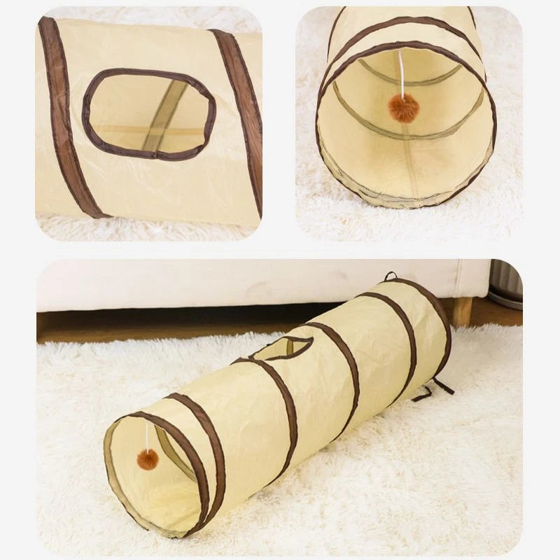 Foldable Cat Play Tunnel