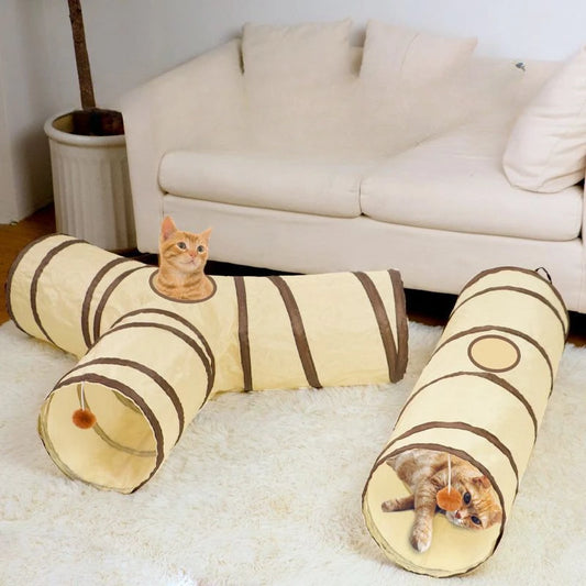 Foldable Cat Play Tunnel